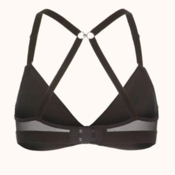 New Madewell LIVELY The All-Day Deep V No-Wire Bra Black - Picture 5 of 12